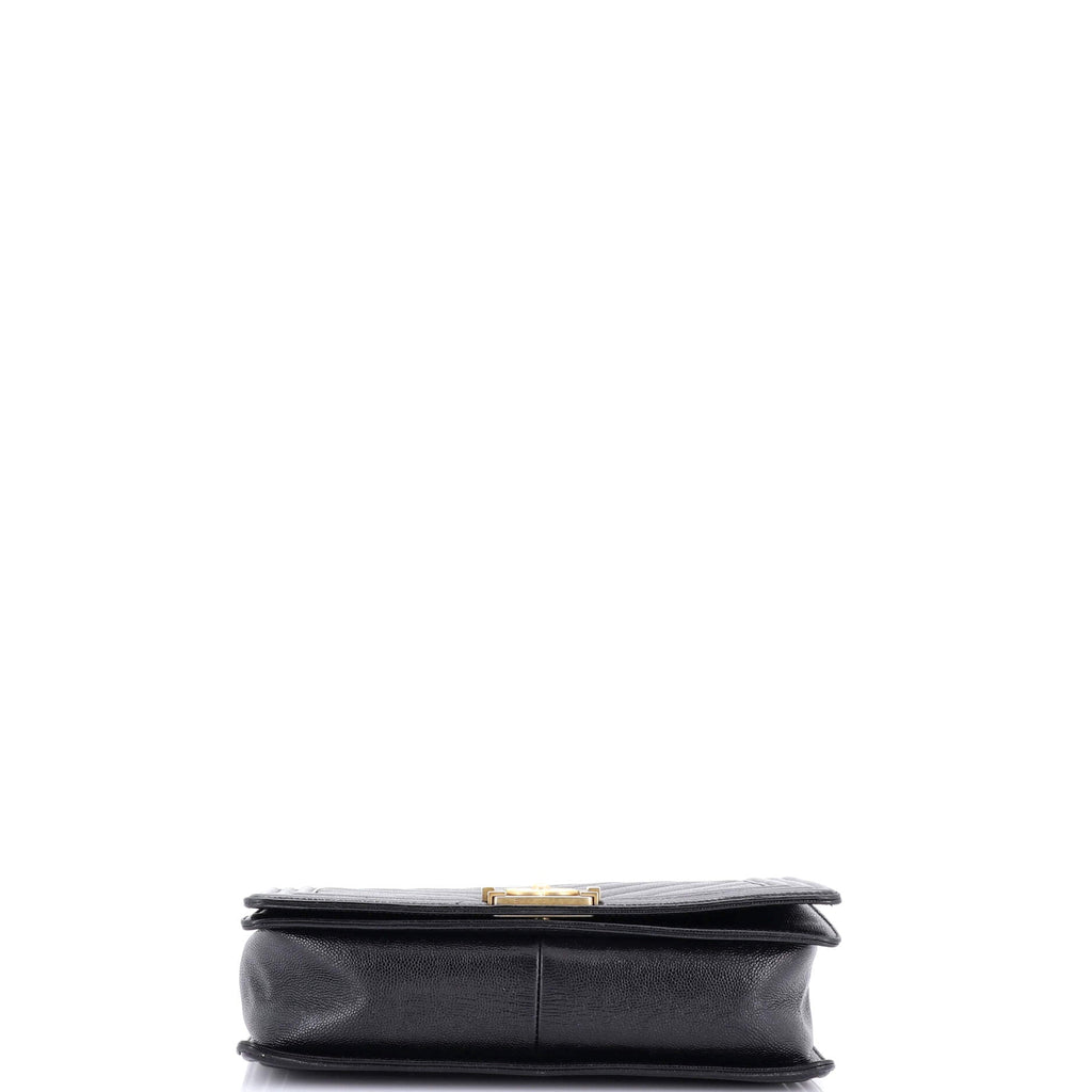 Chanel Boy Flap Bag Chevron Caviar New Medium