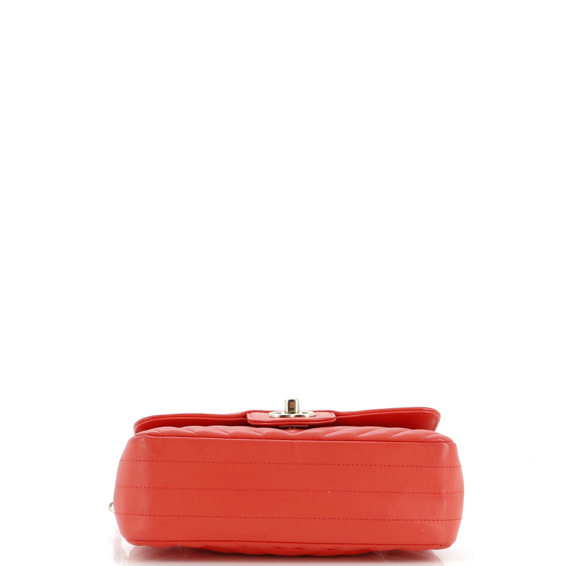 Chanel Classic Single Flap Bag Chevron Lambskin Mini