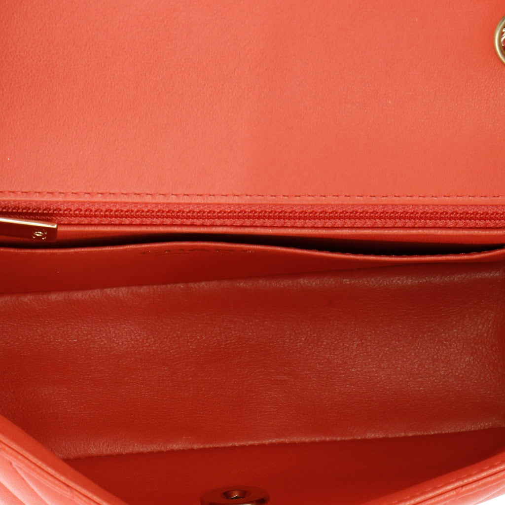Chanel Classic Single Flap Bag Chevron Lambskin Mini