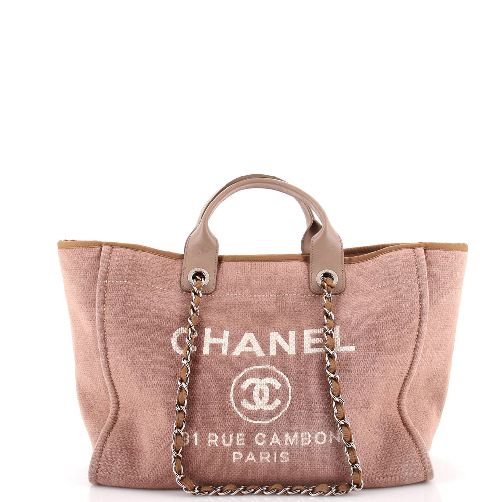 Chanel Deauville Tote Canvas Medium