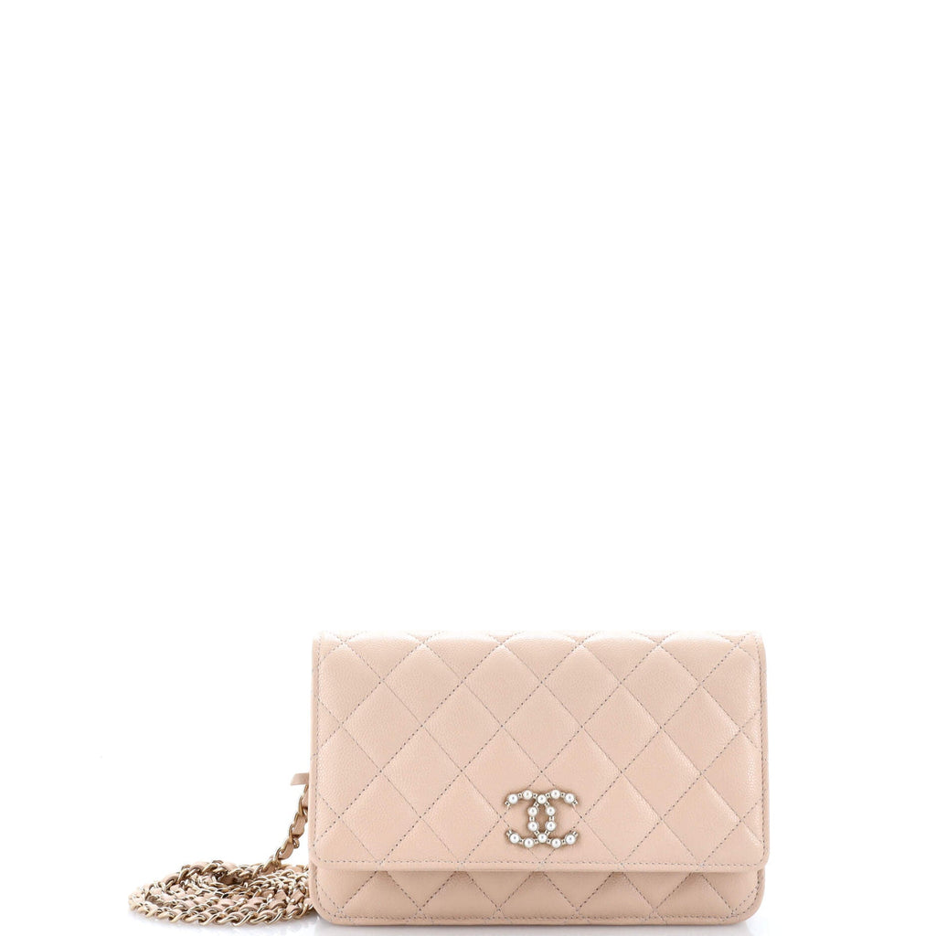 Chanel Coco Candy Wallet on Chain Quilted Caviar