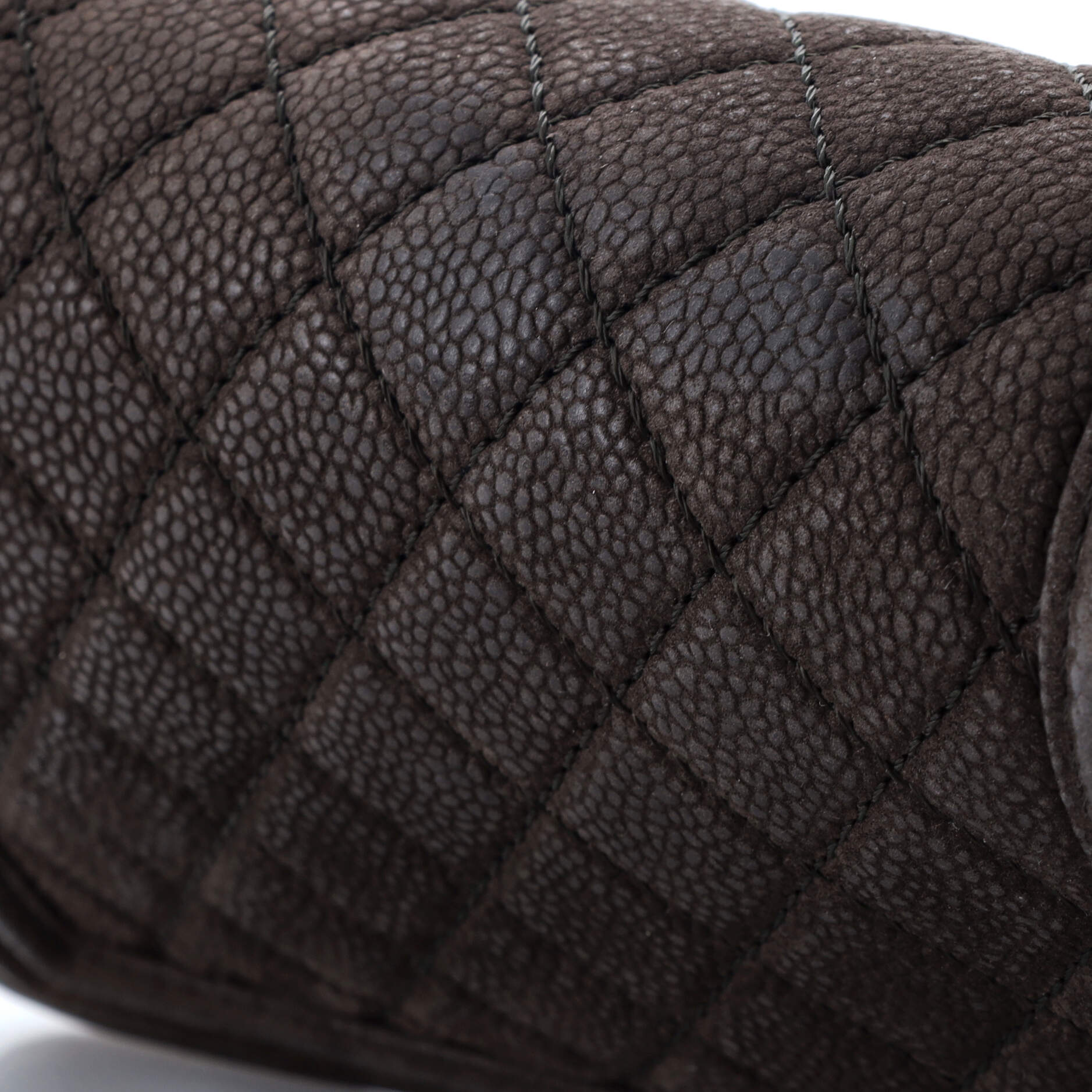 Chanel Boy Flap Bag Quilted Matte Caviar Small