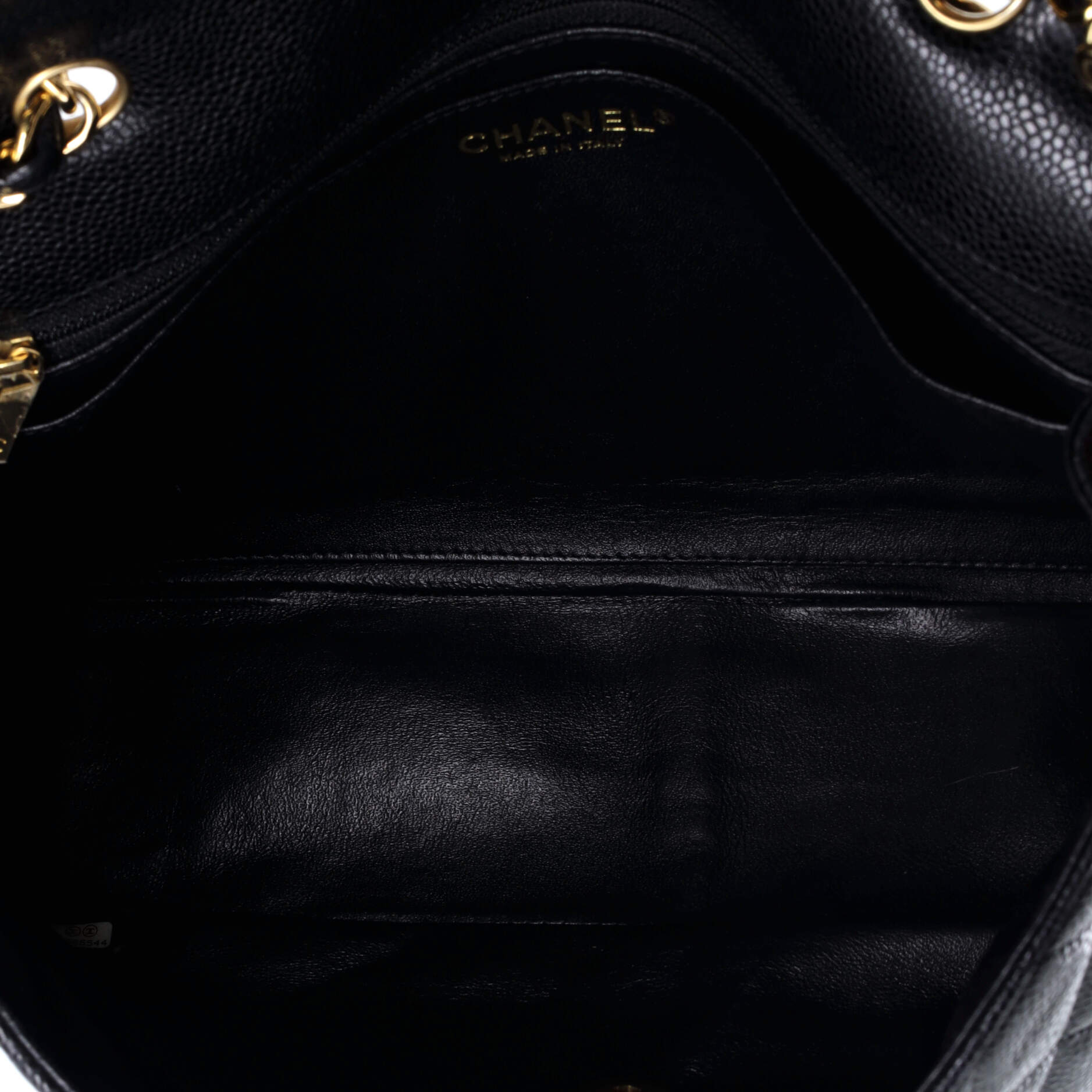 Chanel Classic Single Flap Bag Quilted Caviar Jumbo