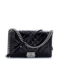 Chanel Boy Flap Bag Chevron  New Medium