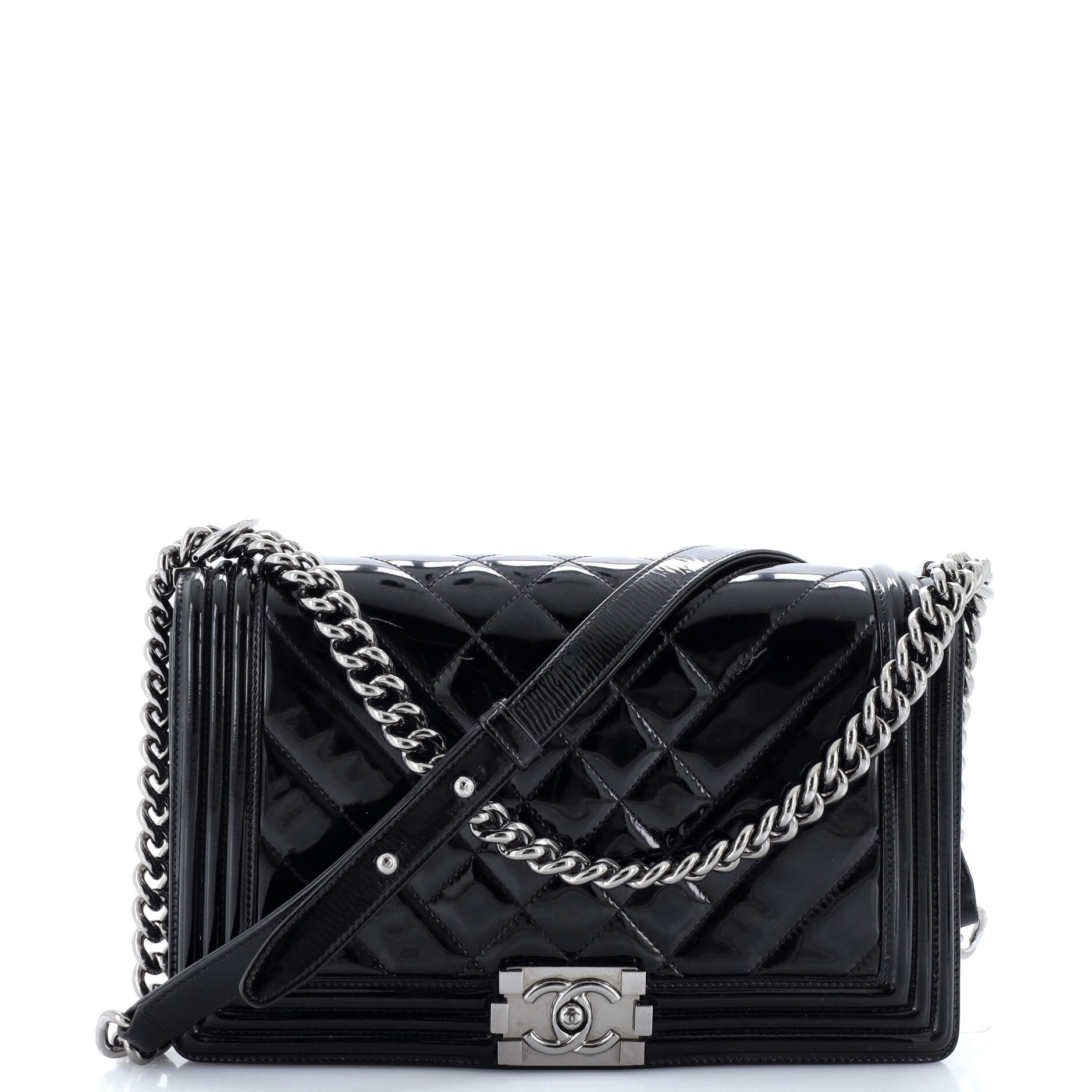 Chanel Boy Flap Bag Chevron  New Medium