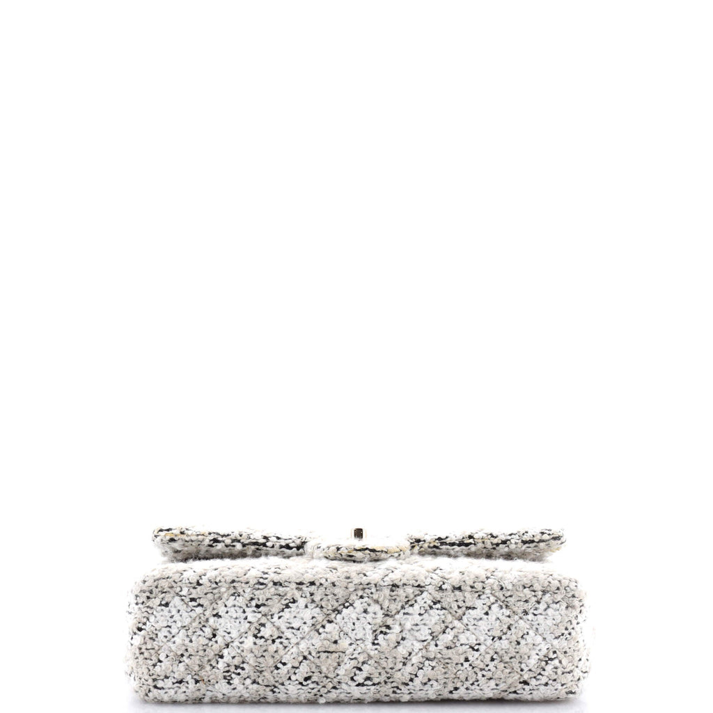 Chanel Classic Double Flap Bag Quilted Tweed Medium