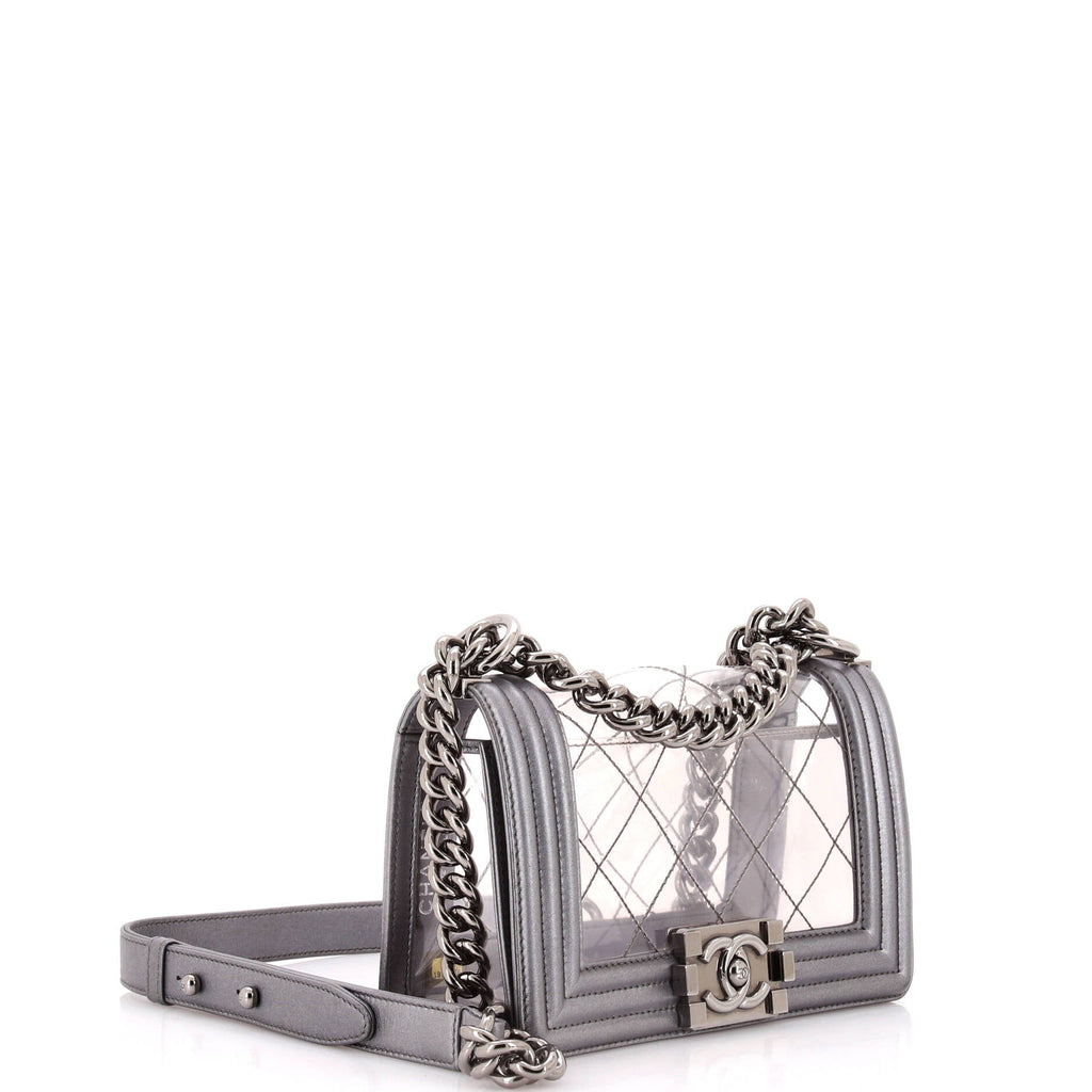 Chanel Boy Flap Bag Quilted PVC and Calfskin Small