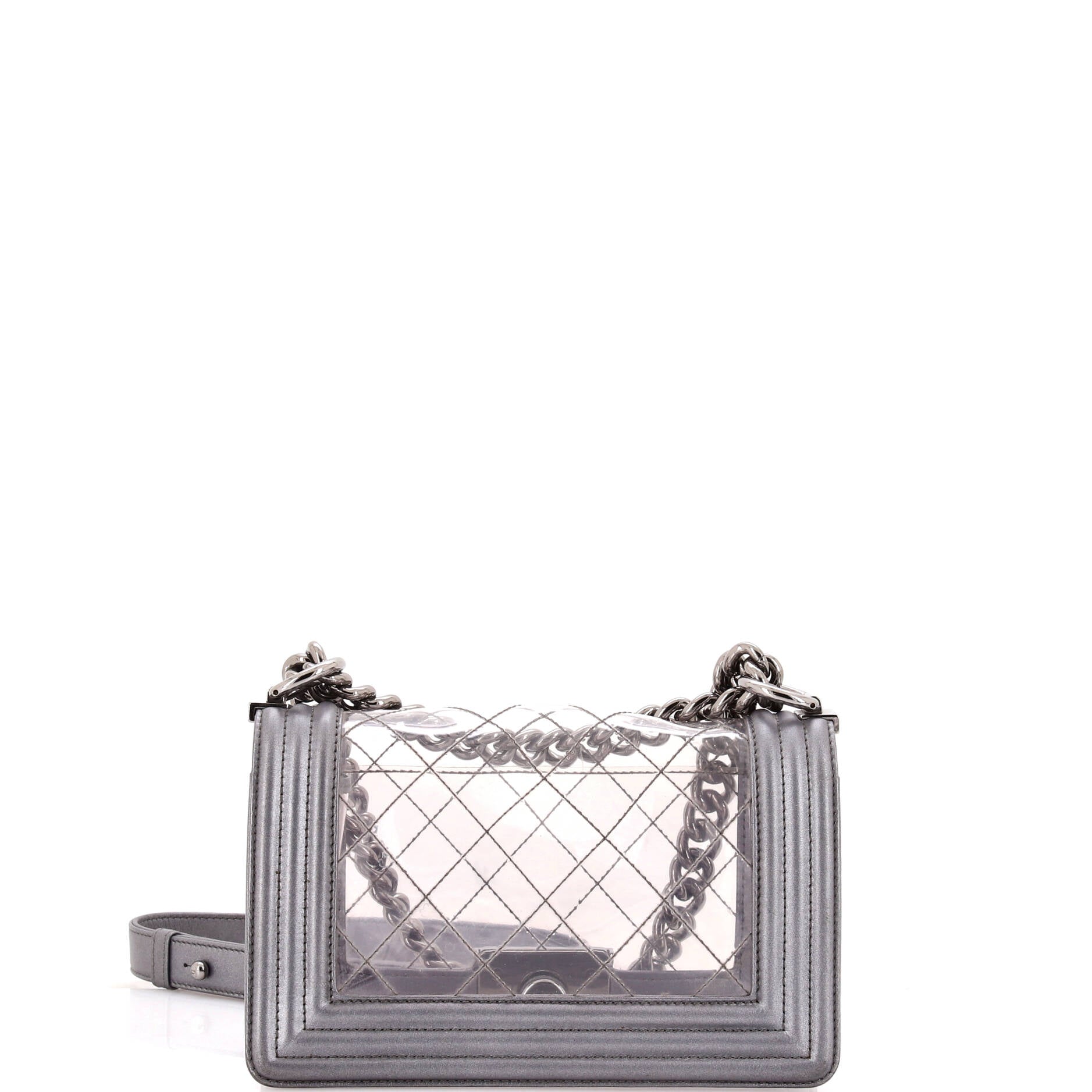 Chanel Boy Flap Bag Quilted PVC and Calfskin Small