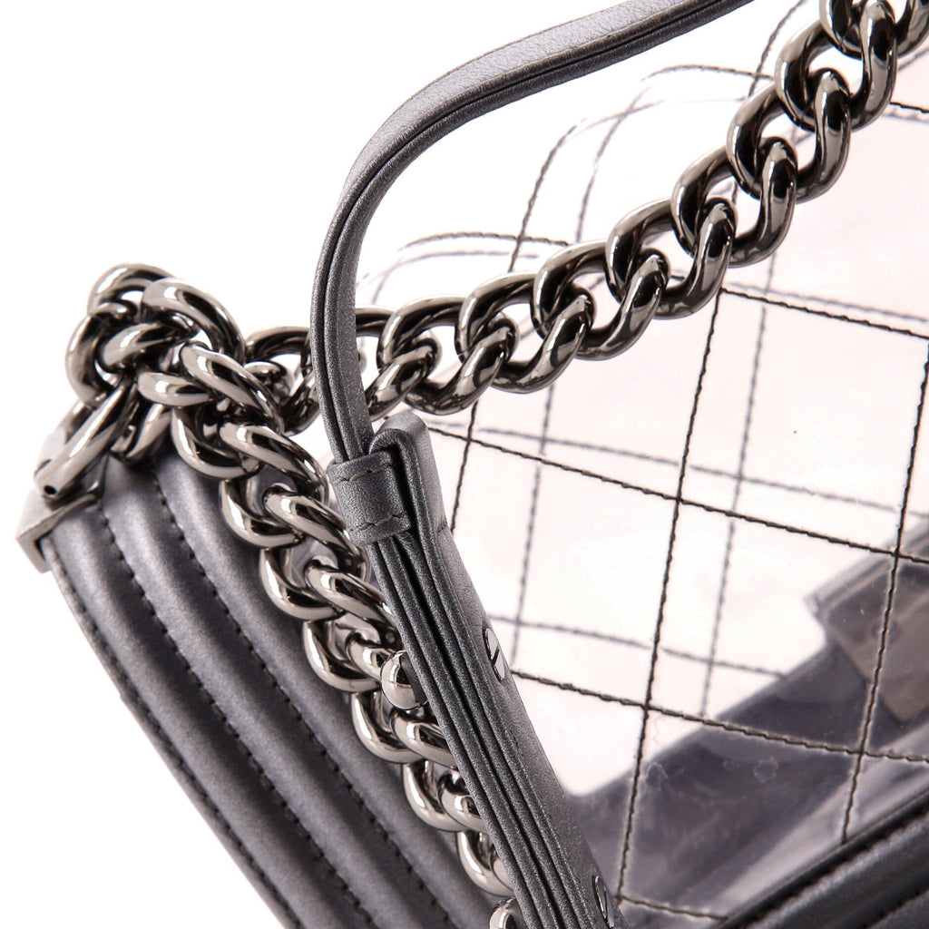Chanel Boy Flap Bag Quilted PVC and Calfskin Small
