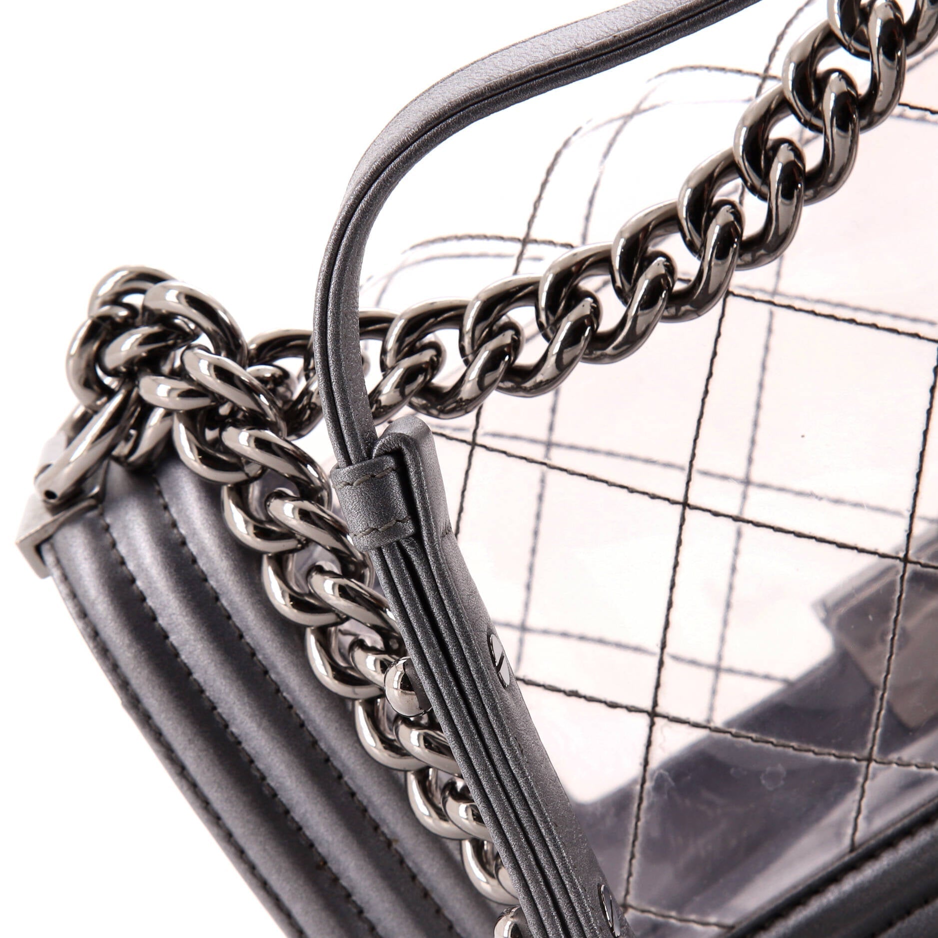 Chanel Boy Flap Bag Quilted PVC and Calfskin Small