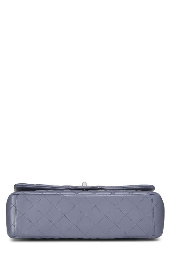 CHANEL,  Purple Quilted Lambskin New Classic Double Flap Maxi, Purple