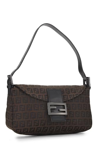 Fendi,  Brown Zucchino Shoulder Bag Small, Brown