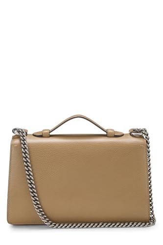 Gucci,  Beige Leather Dionysus Shoulder Bag Small, Brown