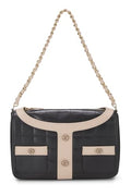 Chanel,  Black Quilted Calfskin Jacket Shoulder Bag, Black