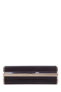 Jimmy Choo Black & Gold Cylinder Clutch