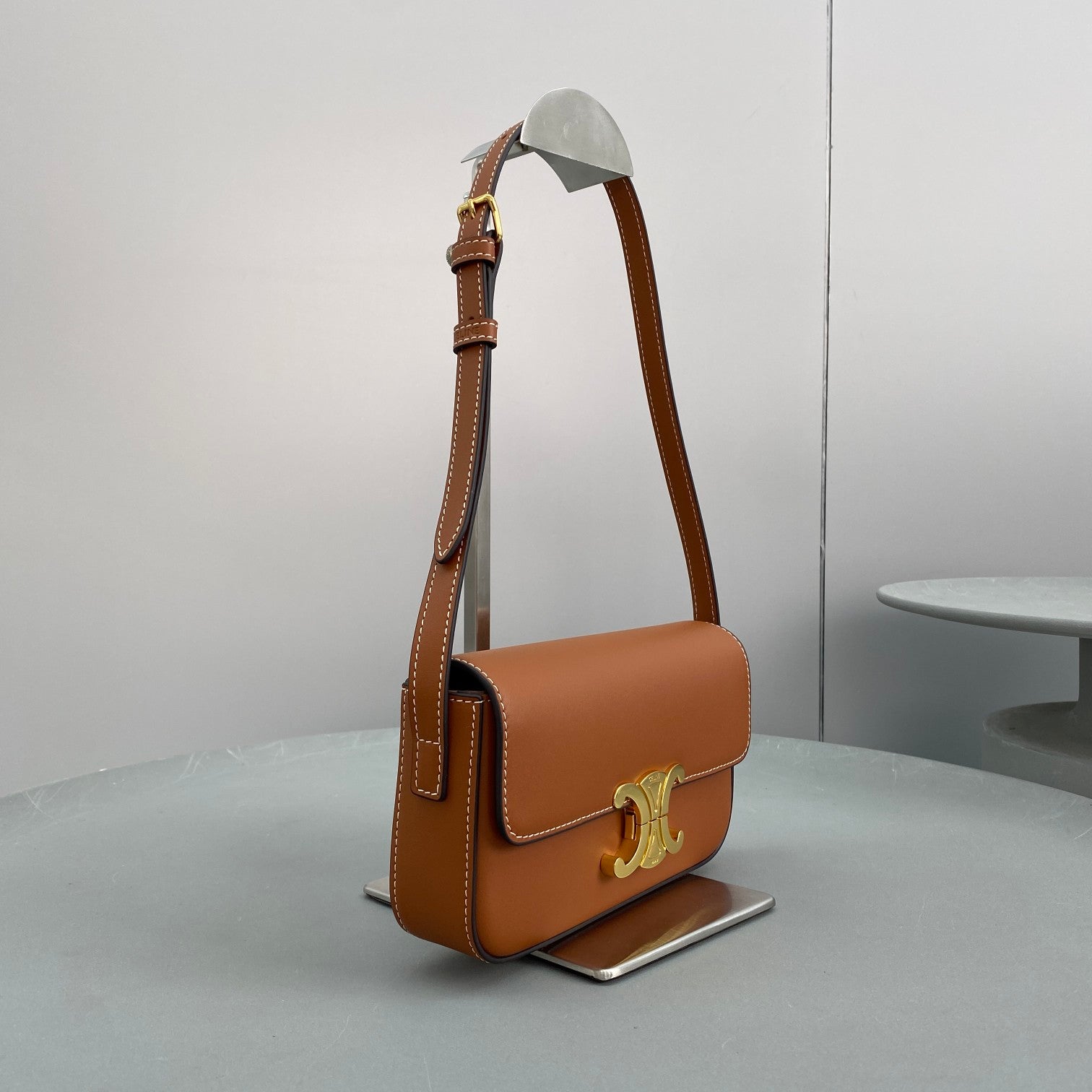 Triomphe Shoulder Bag Brown For Women 8in/20cm 194143BFN.04LU