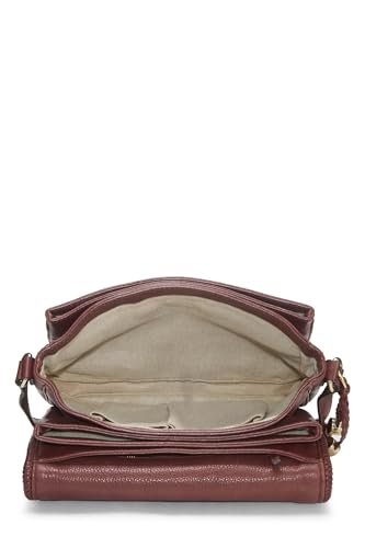 Gucci,  Burgundy Original Gucci Canvas Marrakech Crossbody, Burgundy