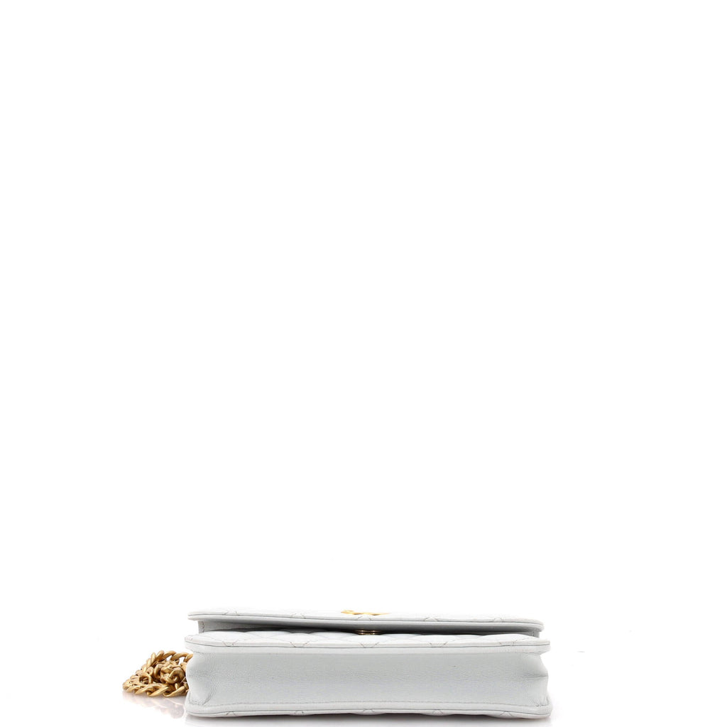 Chanel Sweet Camellia Wallet on Chain Quilted Lambskin