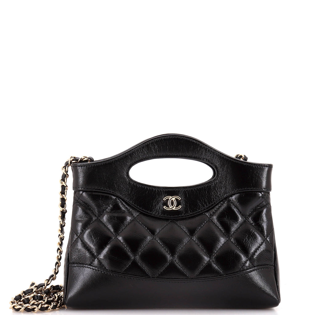 Chanel 31 Shopping Bag Clutch with Chain Quilted Lambskin Small