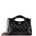 Chanel 31 Shopping Bag Clutch with Chain Quilted Lambskin Small