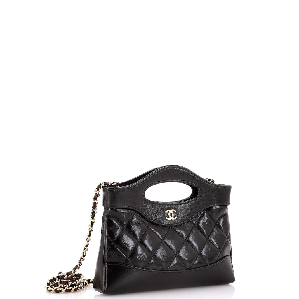Chanel 31 Shopping Bag Clutch with Chain Quilted Lambskin Small