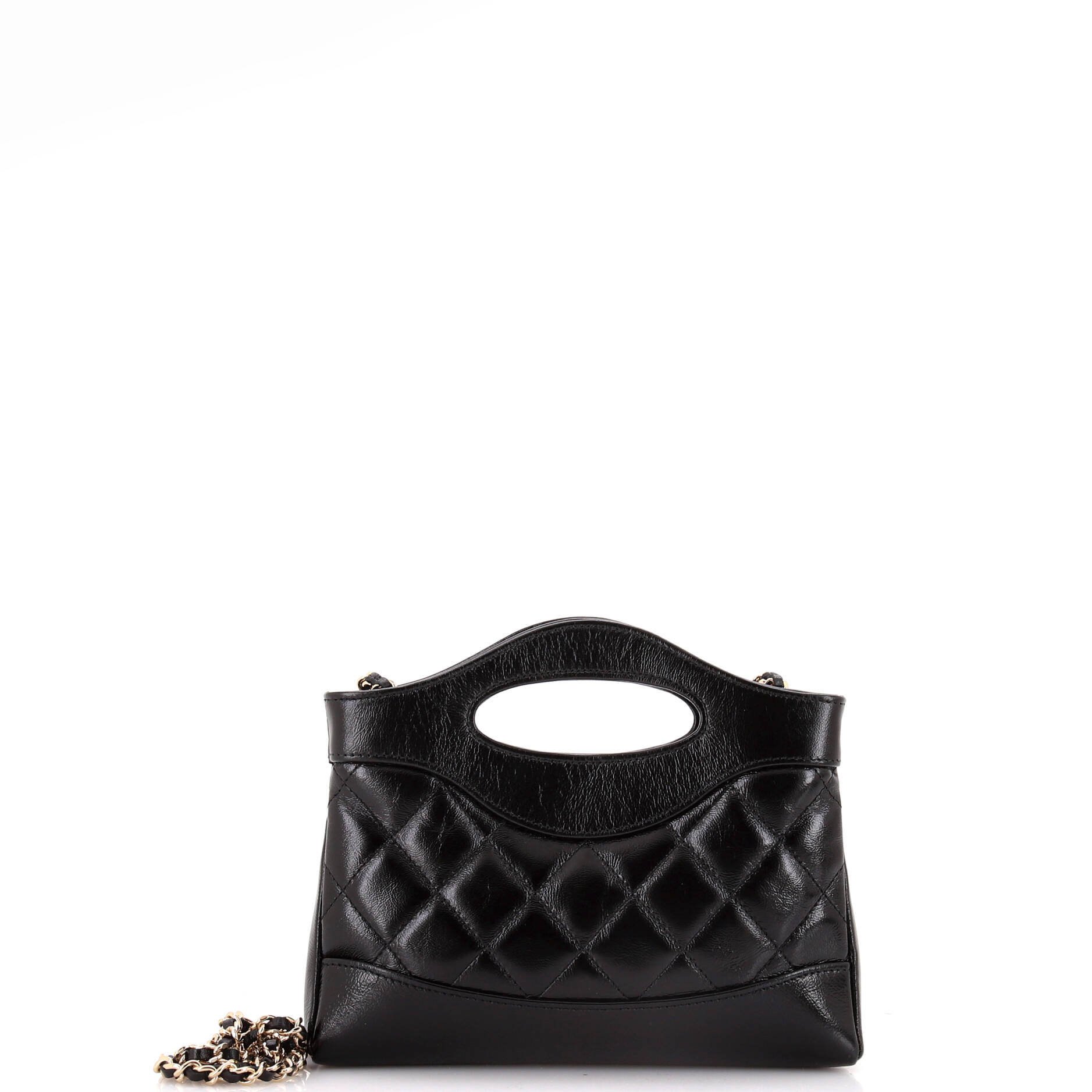 Chanel 31 Shopping Bag Clutch with Chain Quilted Lambskin Small