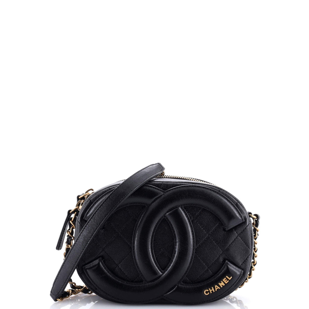 Chanel Coco Midnight Camera Case Quilted Lambskin Small
