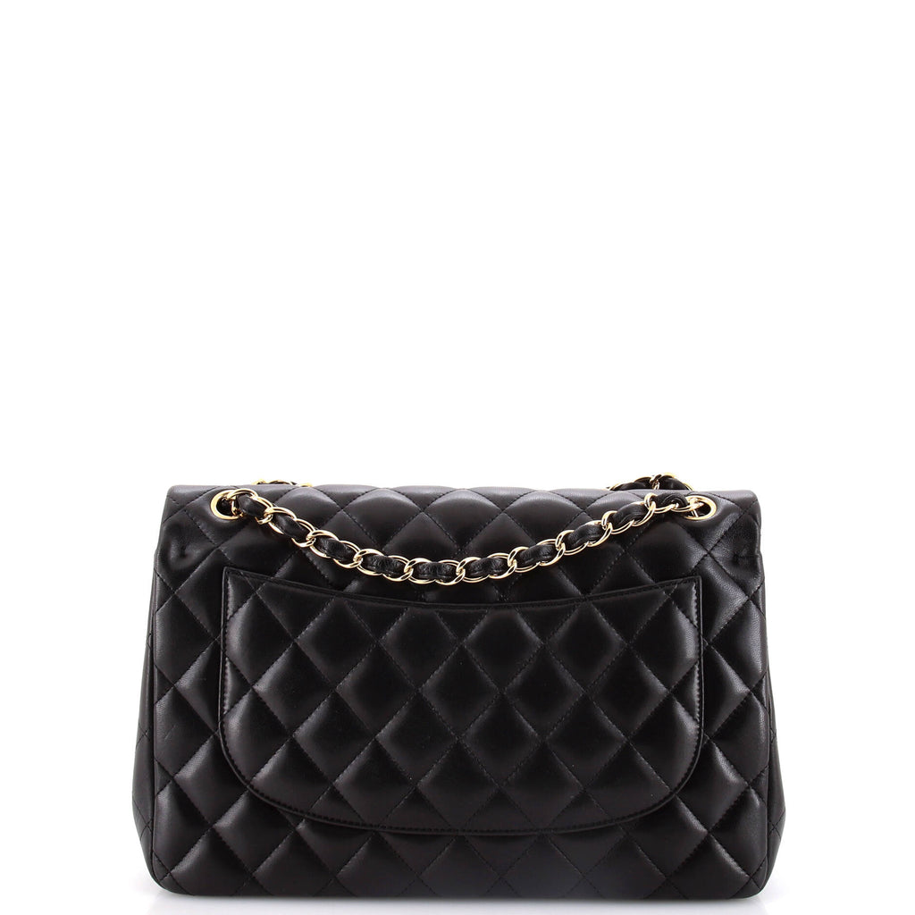 Chanel Classic Double Flap Bag Quilted Lambskin Jumbo