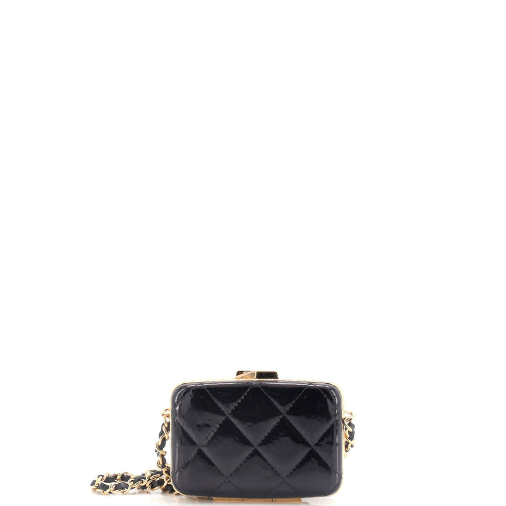 Chanel Framed Box Clutch with Chain Quilted  Mini