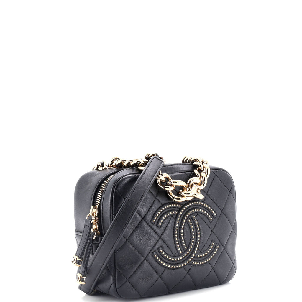 Chanel Beauty Begins CC Camera Case Quilted Lambskin