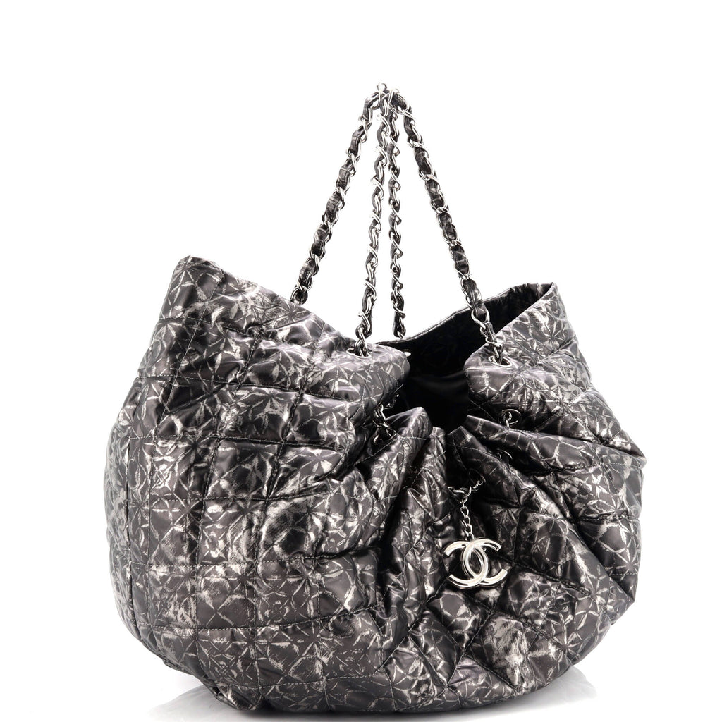Chanel Rock In Moscow Cabas Quilted Printed Vinyl Large