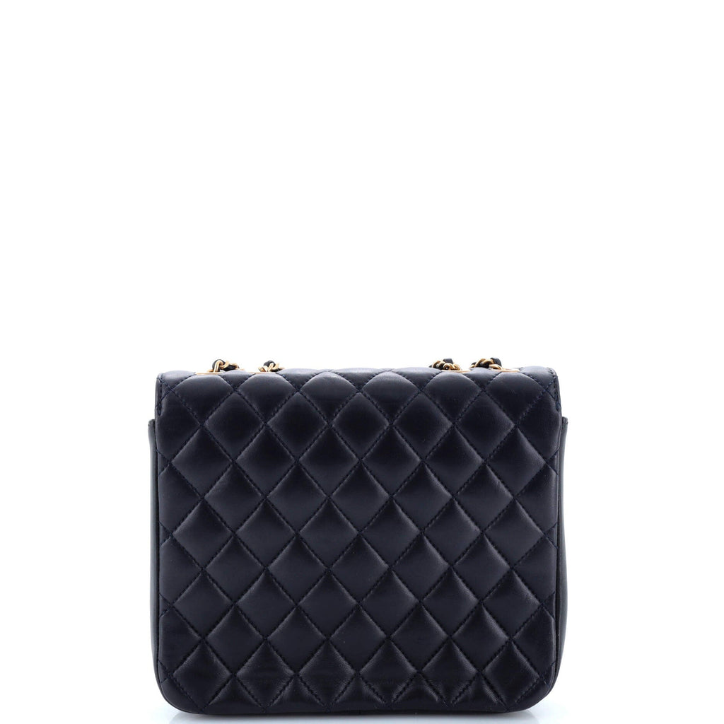 Chanel CC Chic Double Flap Bag Quilted Lambskin North South