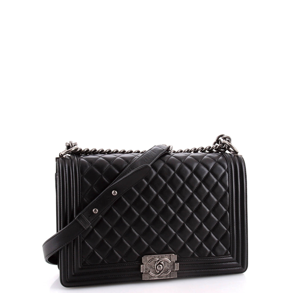Chanel Boy Flap Bag Quilted Calfskin New Medium