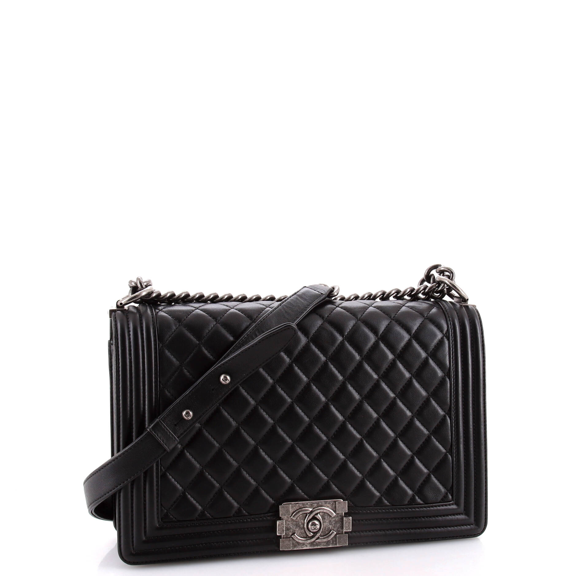 Chanel Boy Flap Bag Quilted Calfskin New Medium