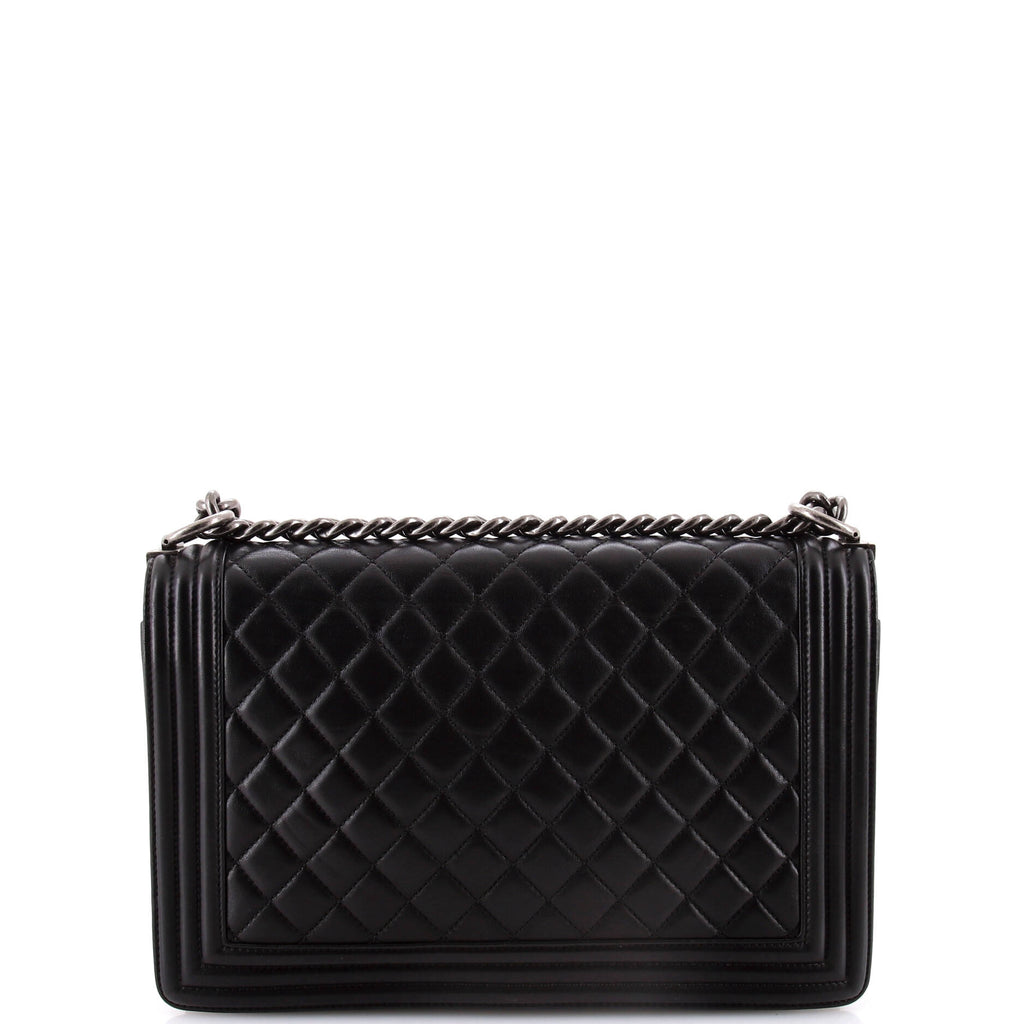 Chanel Boy Flap Bag Quilted Calfskin New Medium