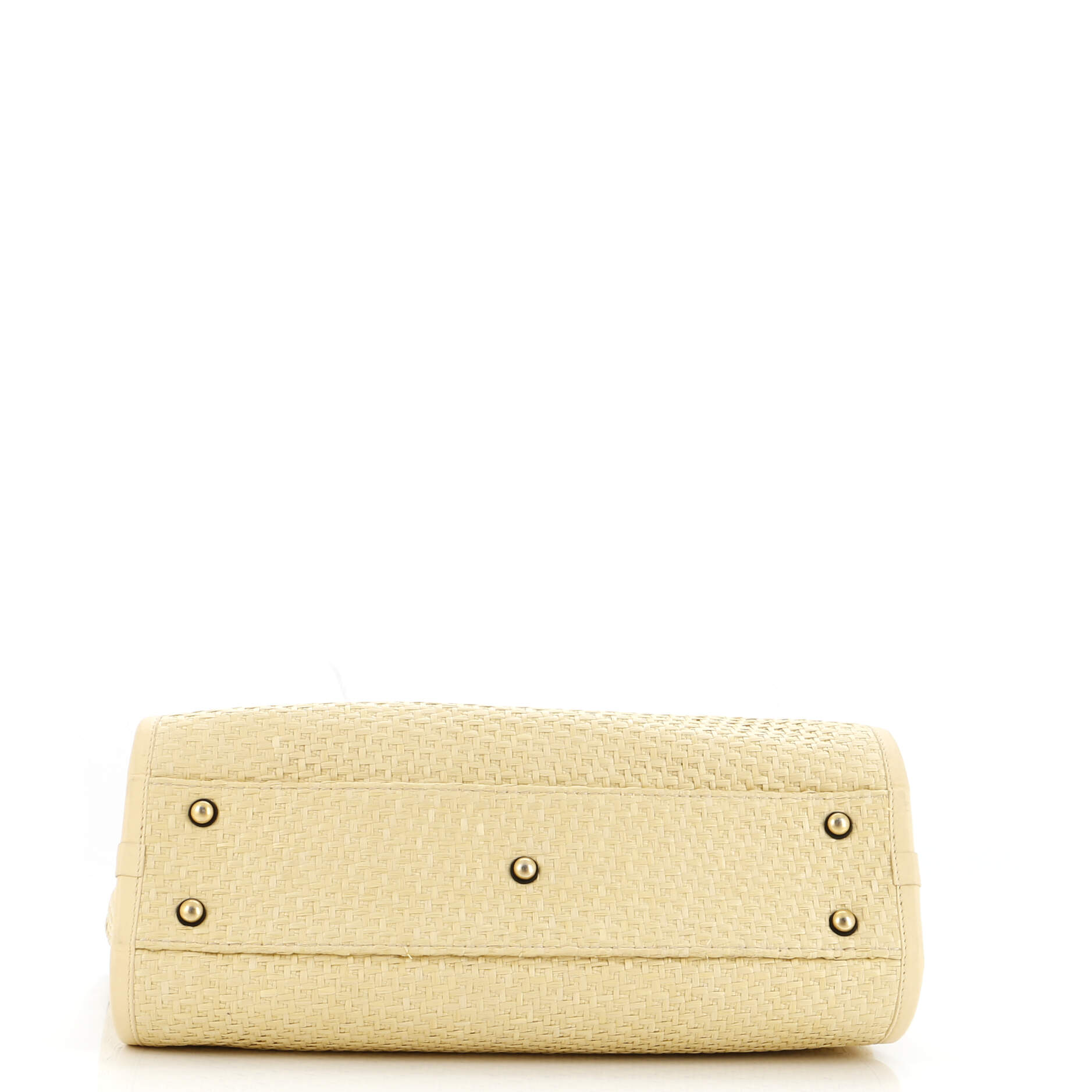 Chanel Deauville Tote Straw with Chain Detail Small