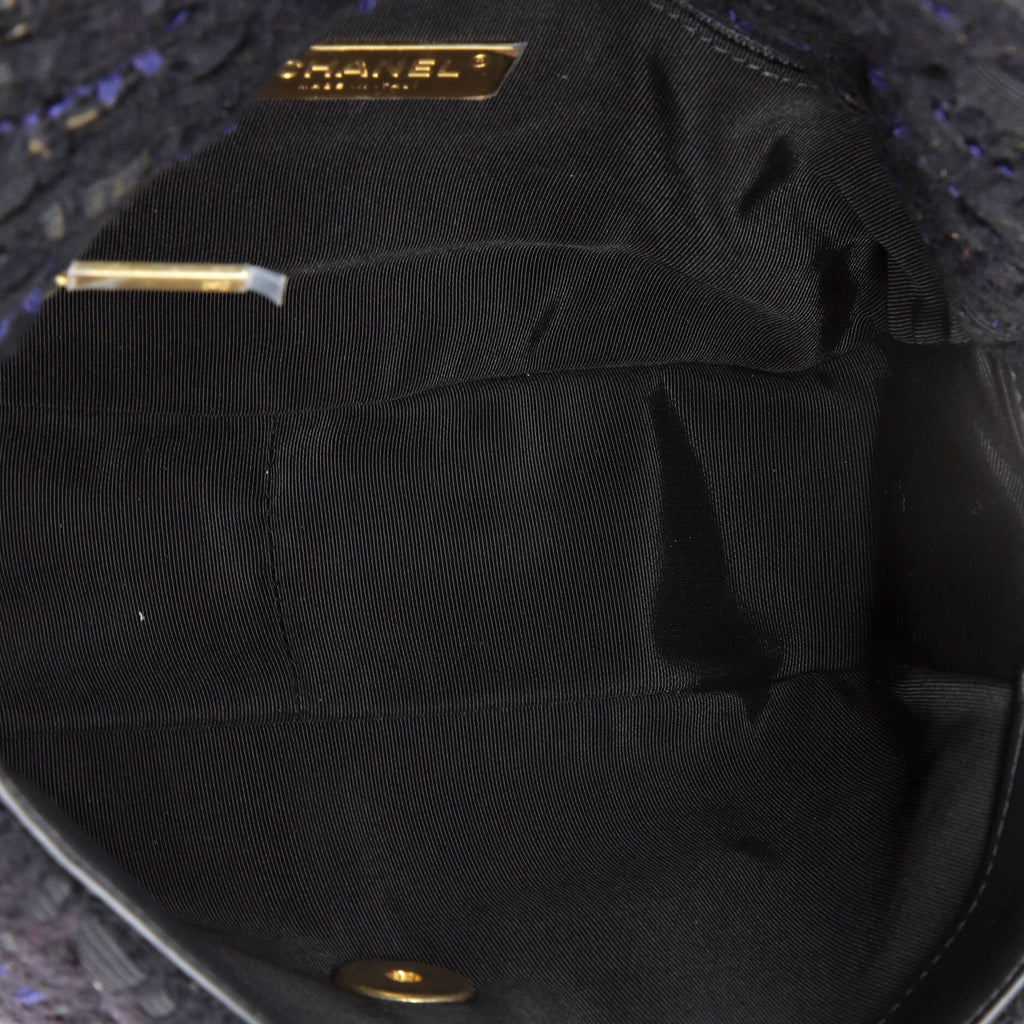 Chanel 19 Flap Bag Quilted Tweed and Ribbon Medium