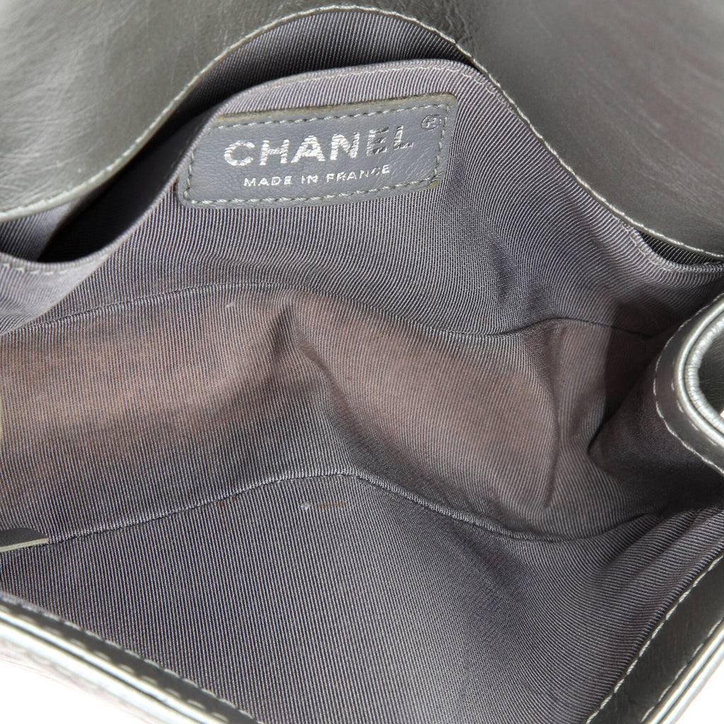 Chanel Chain Handle Boy Flap Bag Quilted Calfskin Small