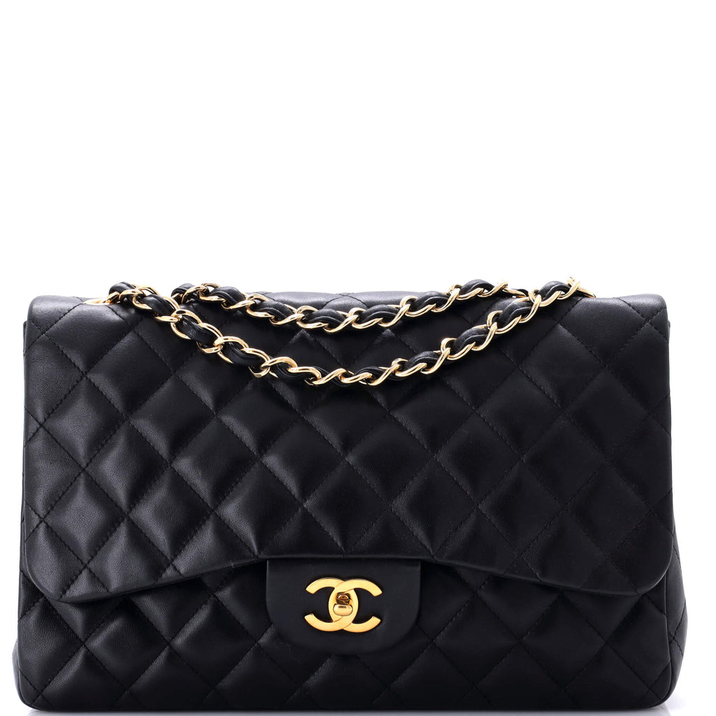 Chanel Classic Single Flap Bag Quilted Lambskin Jumbo