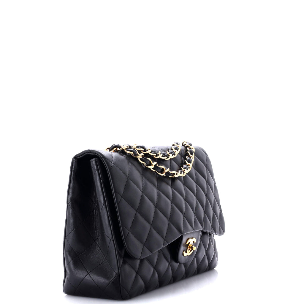 Chanel Classic Single Flap Bag Quilted Lambskin Jumbo
