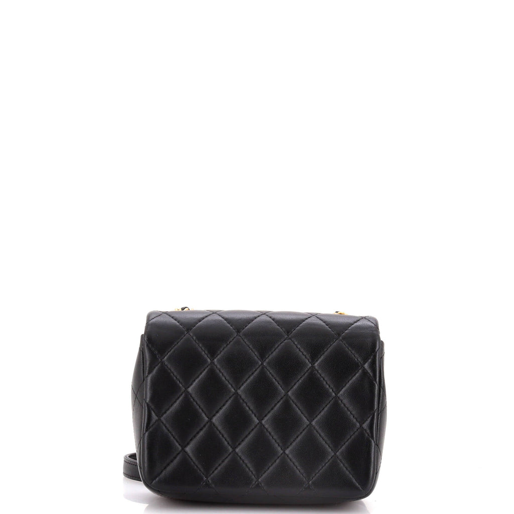 Chanel Crystal CC Full Flap Bag Quilted Lambskin Mini