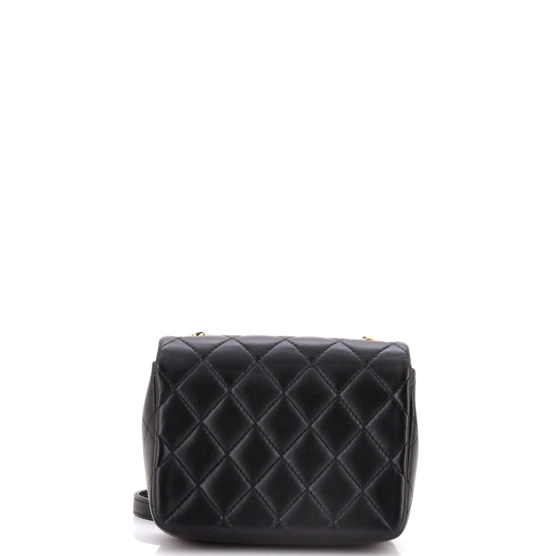Chanel Crystal CC Full Flap Bag Quilted Lambskin Mini