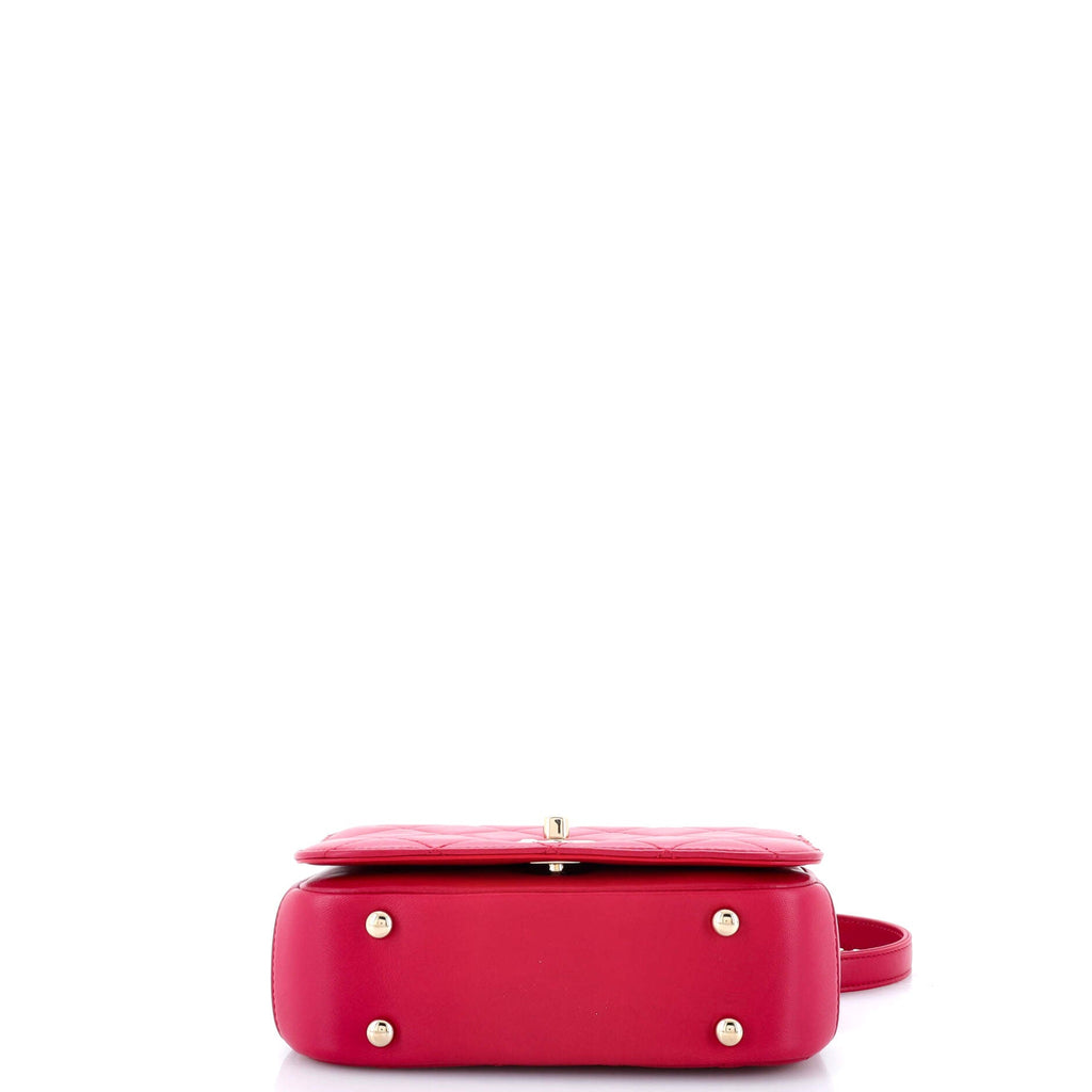 Chanel Carry Chic Flap Bag Quilted Lambskin Mini