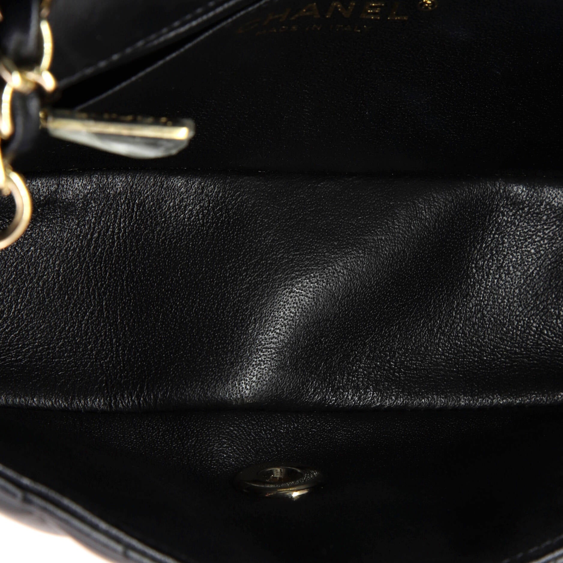 Chanel Classic Single Flap Bag Chevron Lambskin Mini