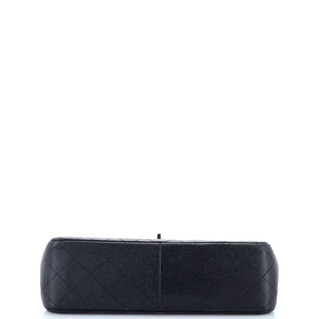 Chanel Classic Double Flap Bag Quilted Caviar Jumbo