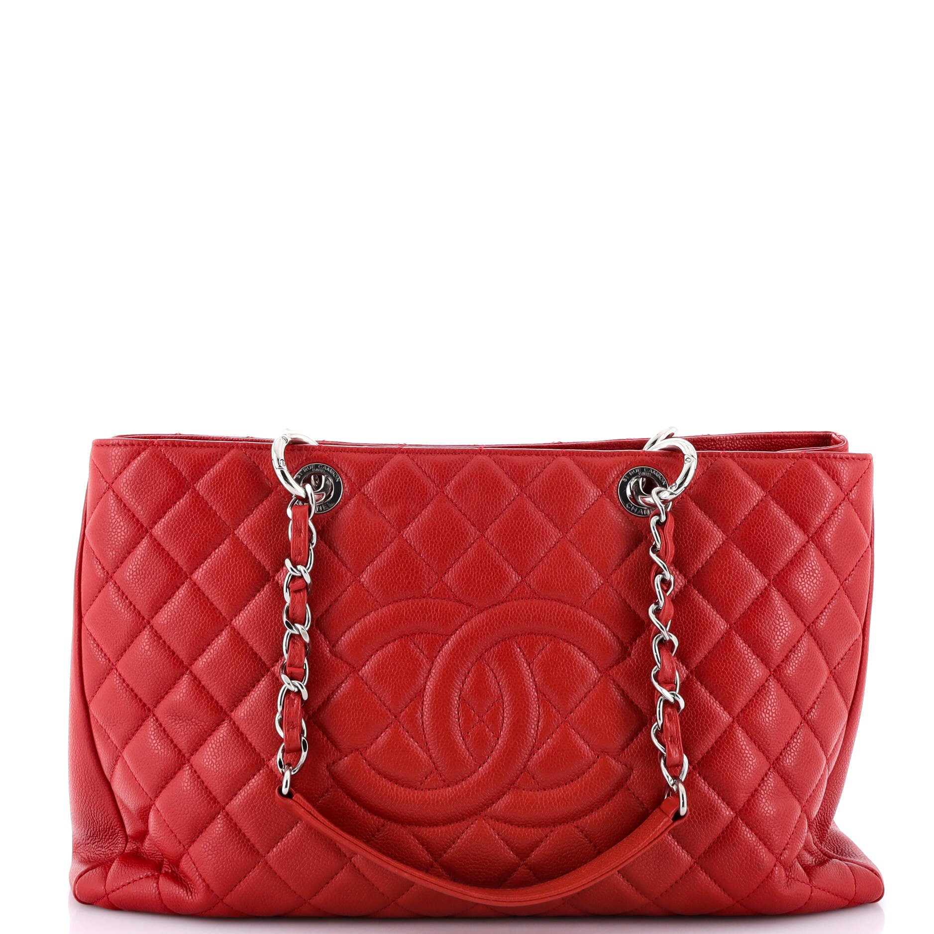 Chanel Grand Shopping Tote Quilted Caviar XL