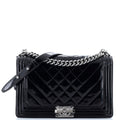 Chanel Boy Flap Bag Chevron  New Medium