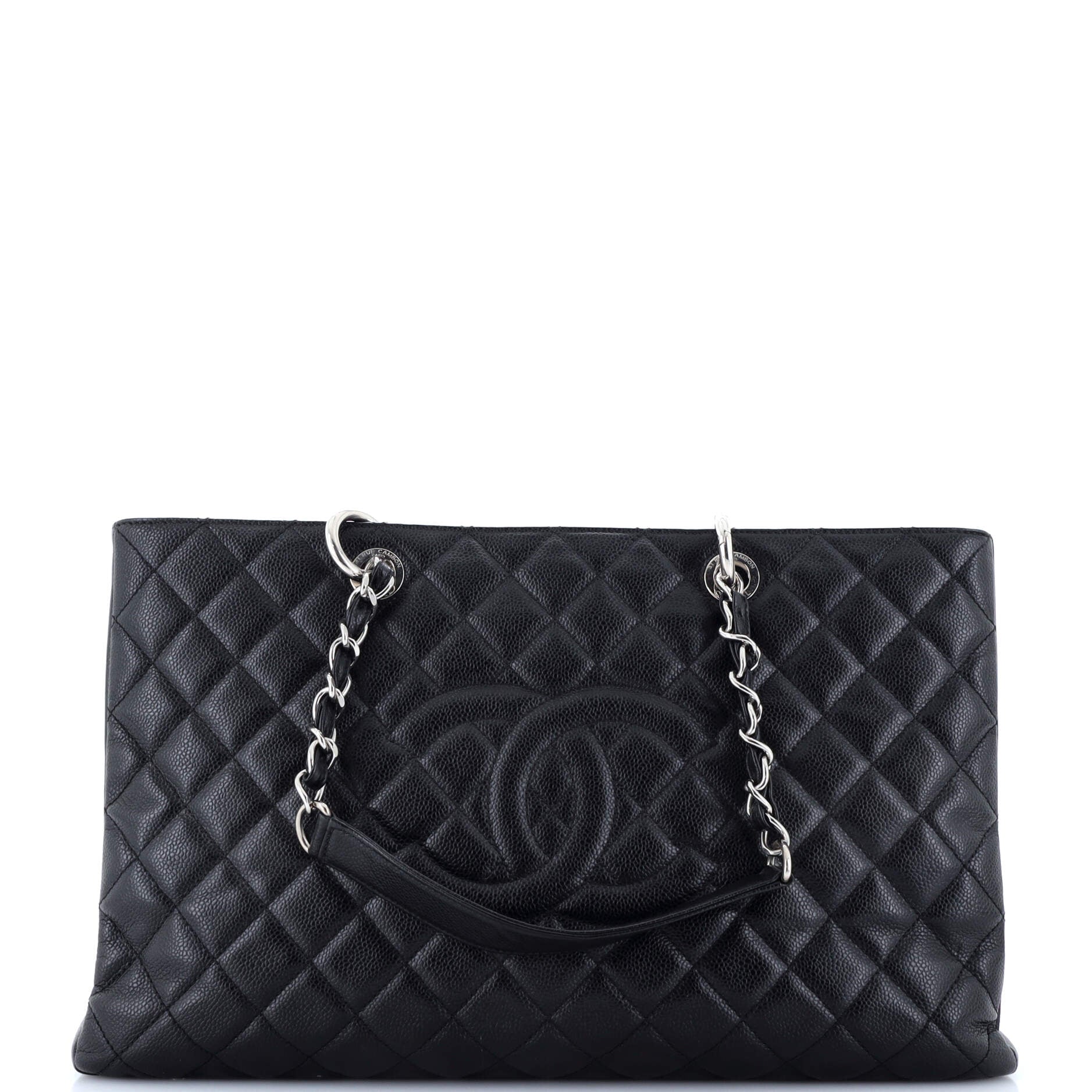 Chanel Grand Shopping Tote Quilted Caviar XL