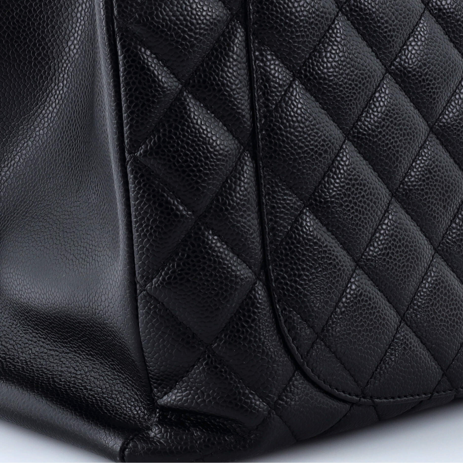 Chanel Grand Shopping Tote Quilted Caviar XL
