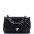 Chanel Classic Double Flap Bag Quilted Lambskin Jumbo